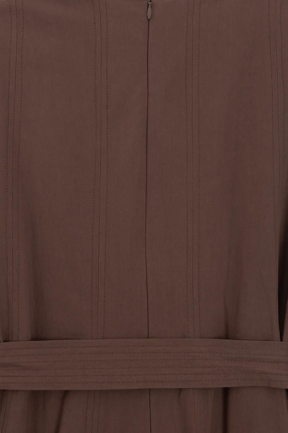 Bayan Kahverengi Pileli Coton Midi Elbise