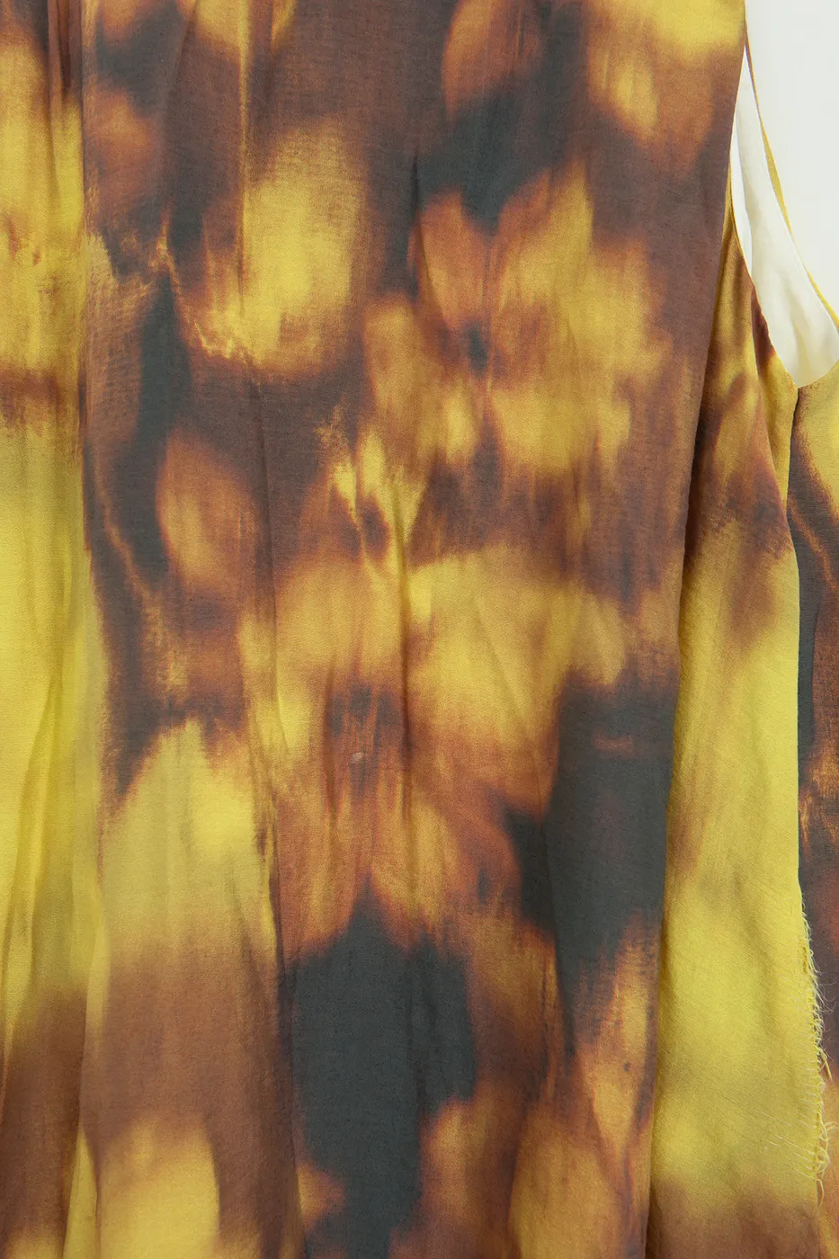 Bayan Kahverengi Modal Oversize Midi Kolsuz Elbise