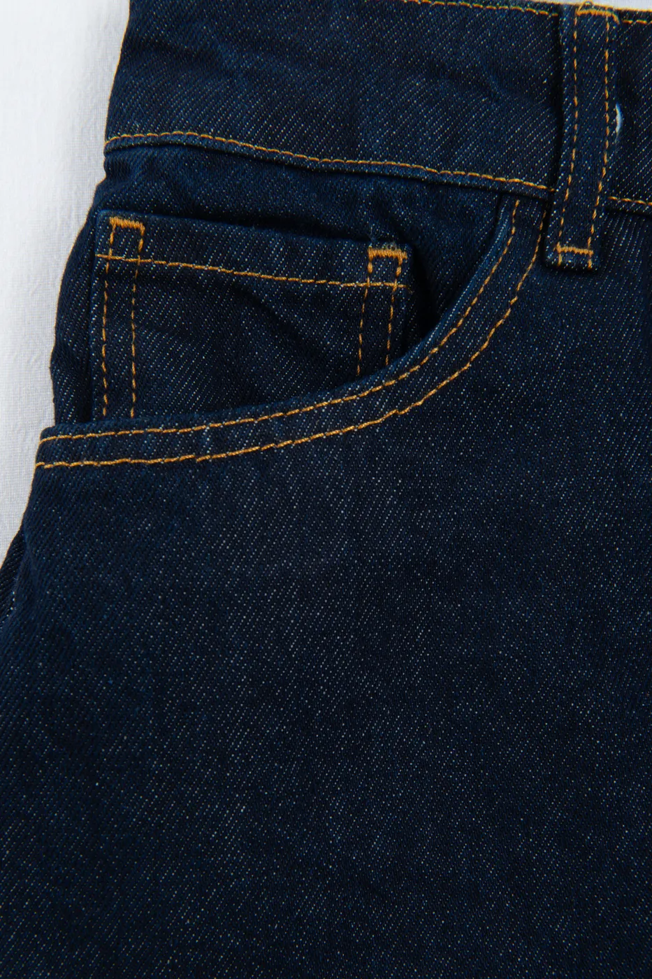 Bayan Lacivert Denim Bermuda Şort
