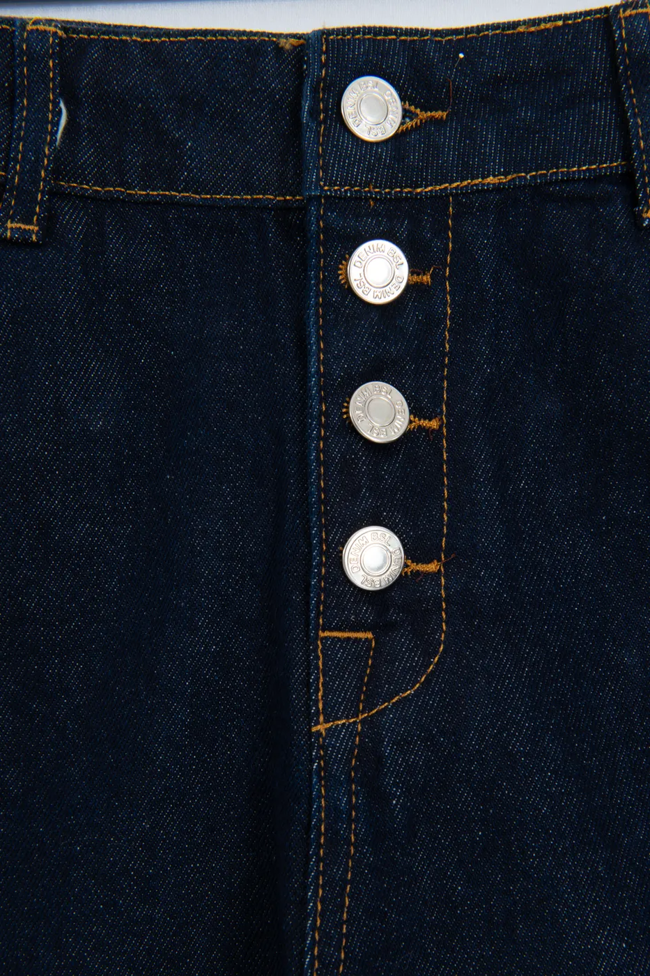 Bayan Lacivert Denim Bermuda Şort