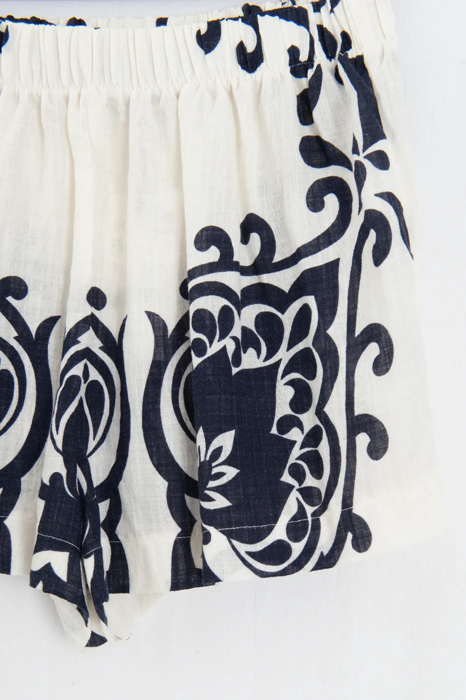 Bayan Lacivert Pamuklu Mini Şort