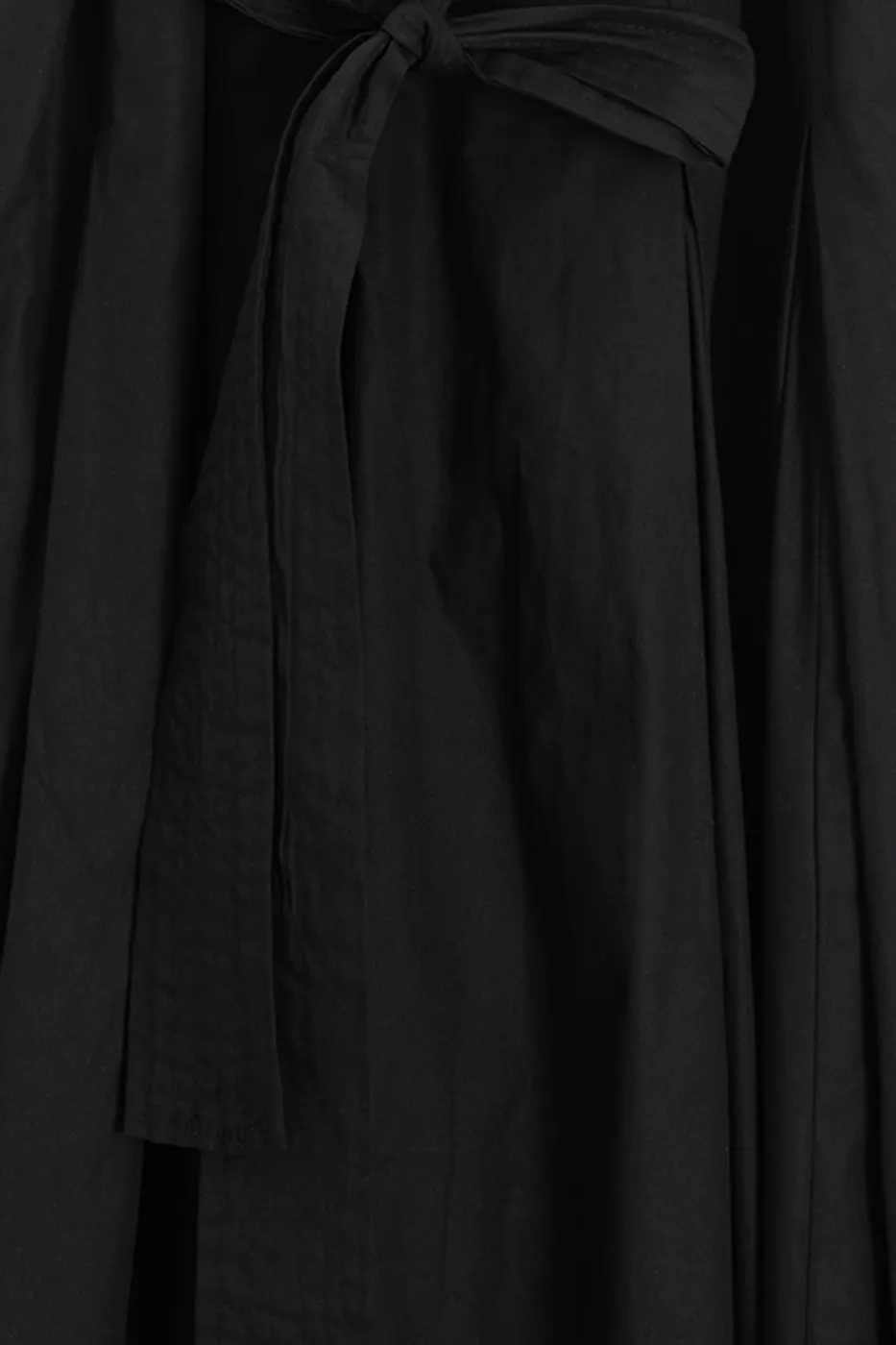 Bayan Siyah Pileli Coton Midi Elbise