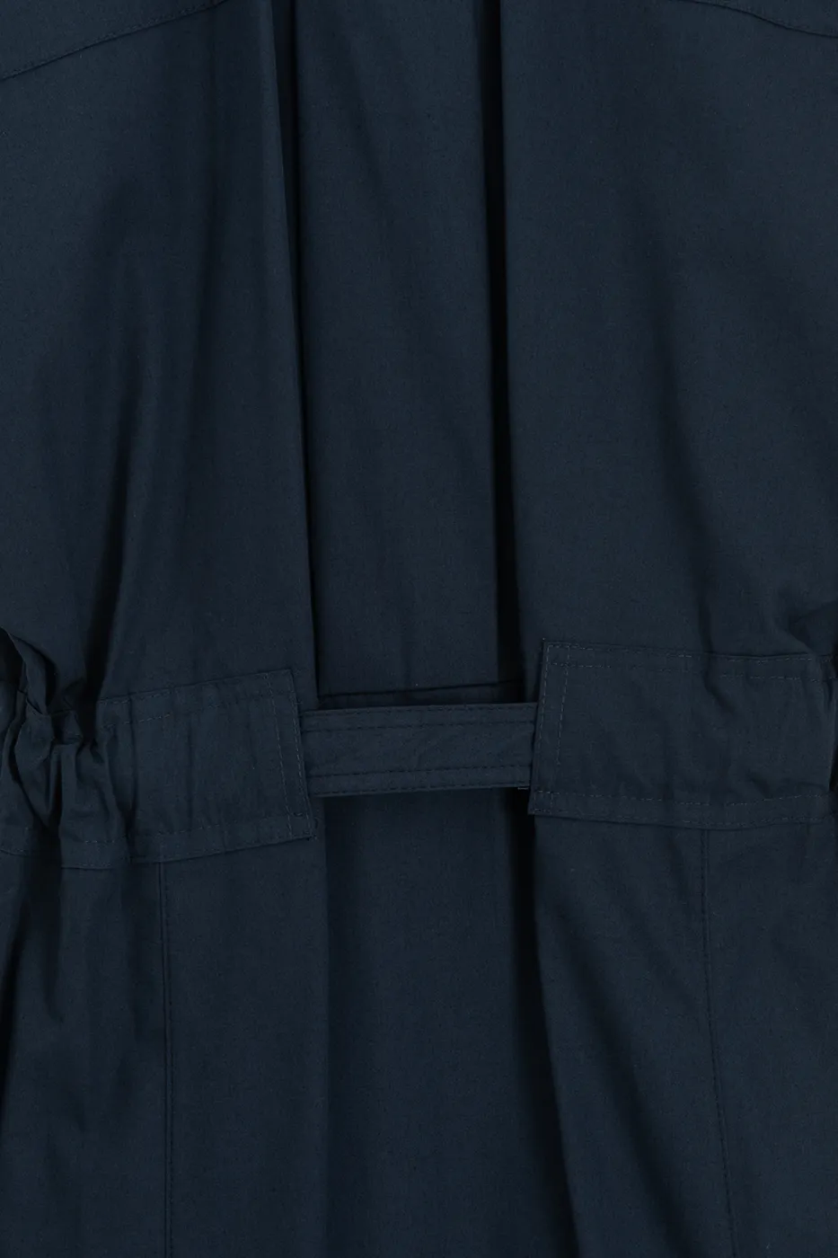 Bayan Lacivert Pileli Maksi Cotton Elbise