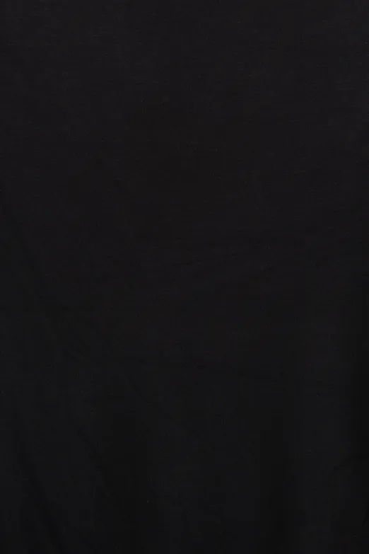 Bayan Siyah Kayık Yakalı Likralı Top - BSL