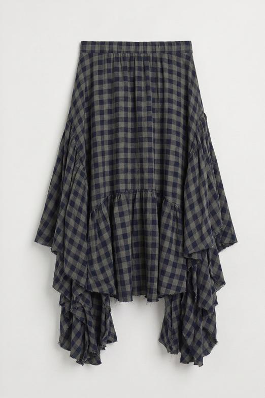 Mendil Etek Detaylı Midi Etek