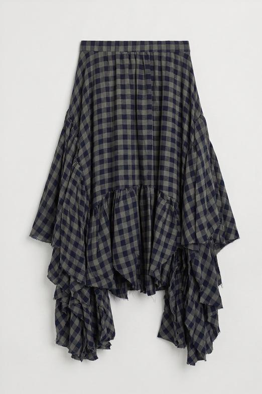 Mendil Etek Detaylı Midi Etek