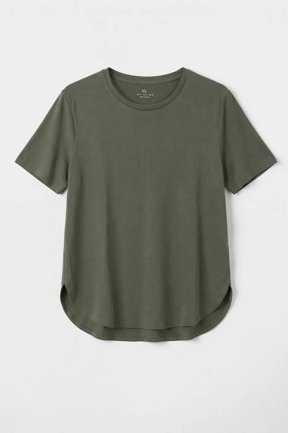 Bayan Haki Cupra Oversize Basic Tshirt