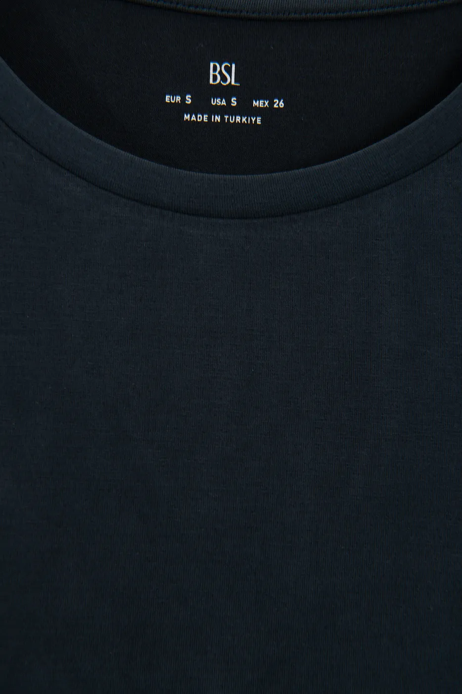 Bayan Lacivert Cupra Oversize Basic Tshirt