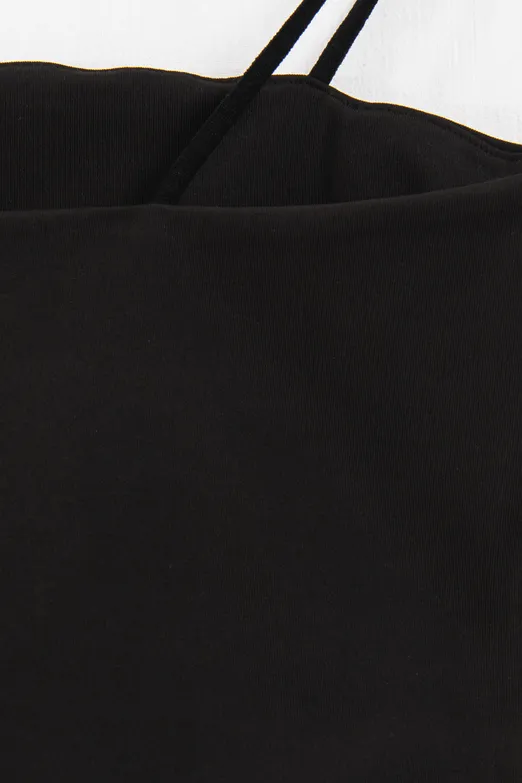 Bayan Siyah Straplez Askılı  Body - BSL