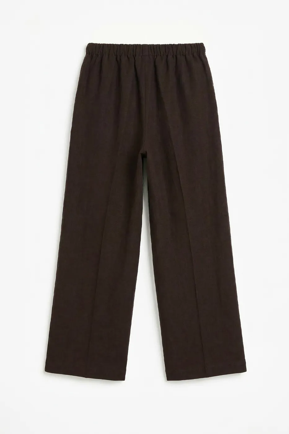 Bayan Kahverengi Tencel Bol Pantolon