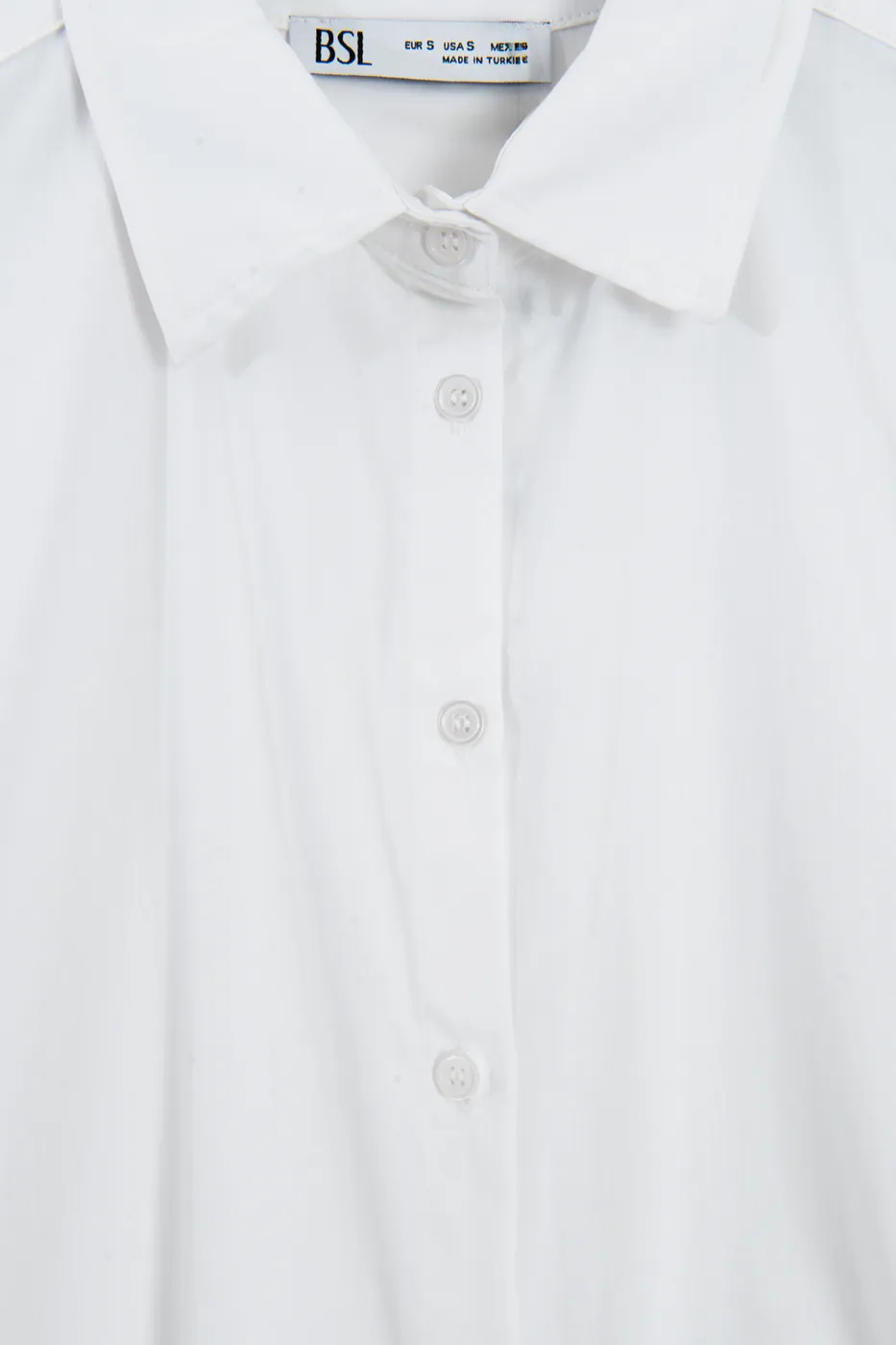 Bayan Beyaz Klasik Poplin Gömlek