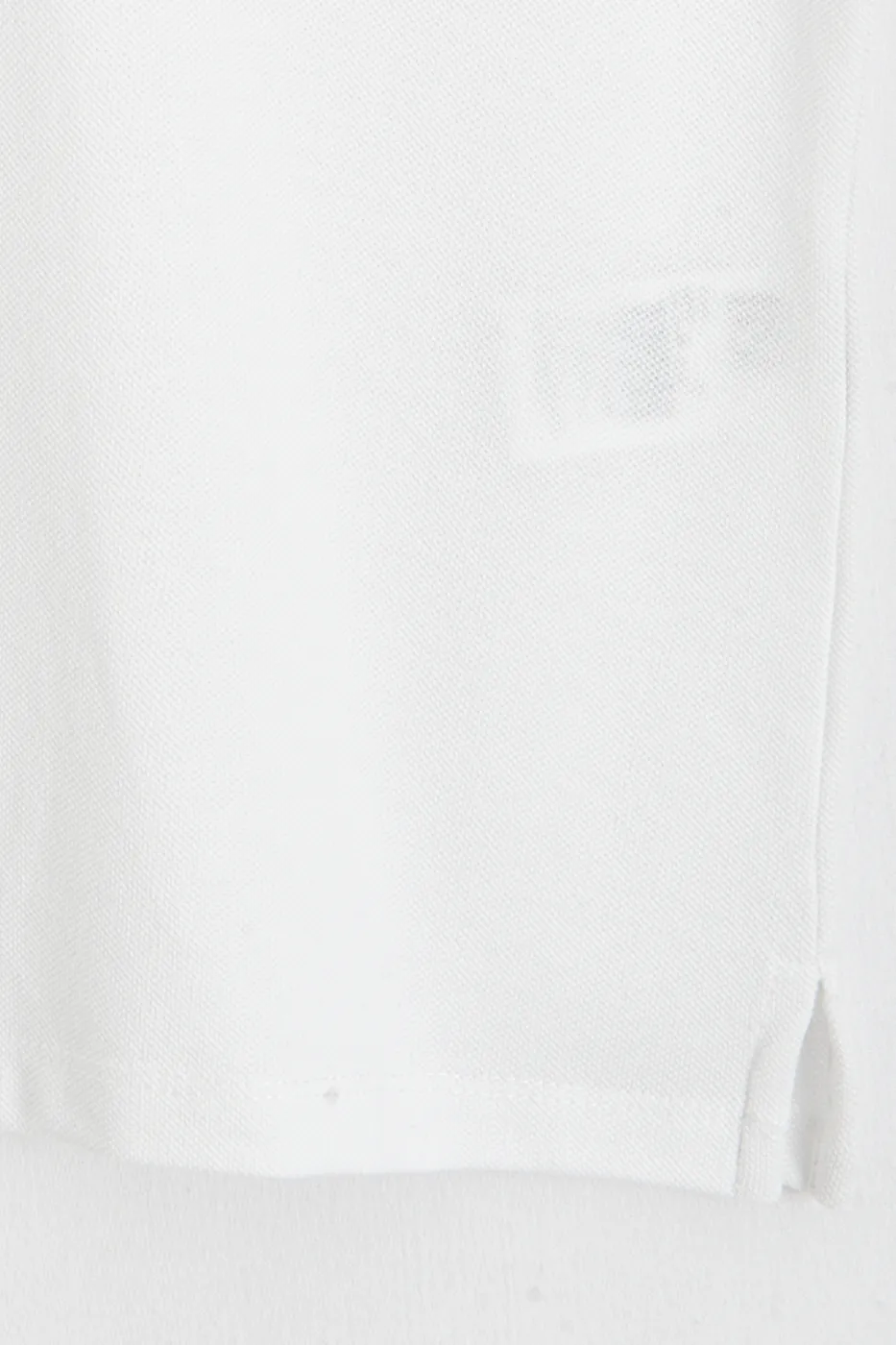 Bayan Beyaz Polo Yakalı Pike Tshirt