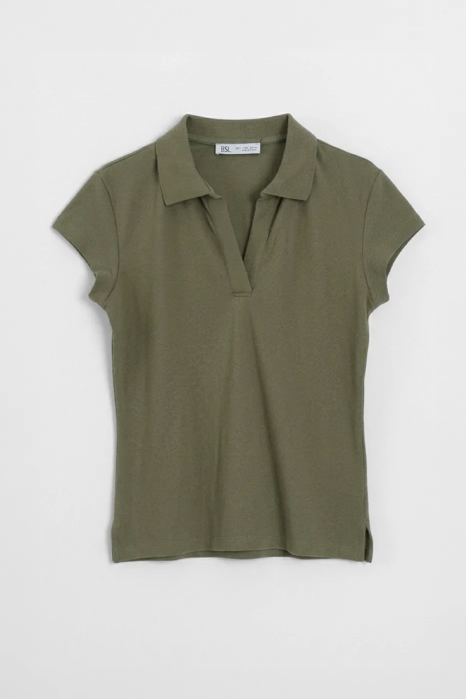 Bayan Haki Polo Yakalı Pike Tshirt