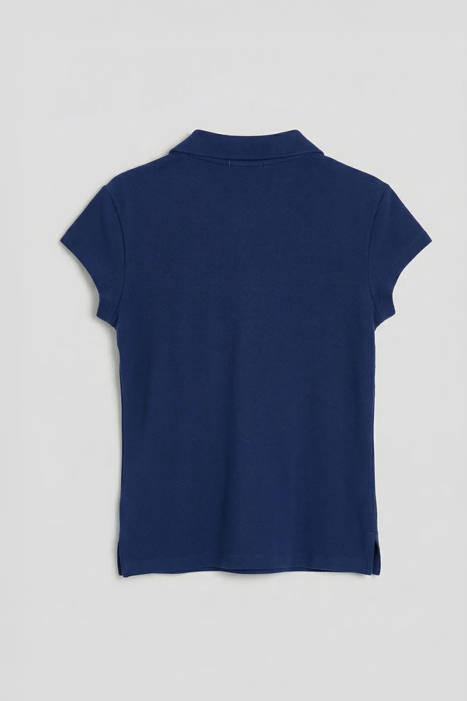 Bayan Lacivert Polo Yakalı Pike Tshirt