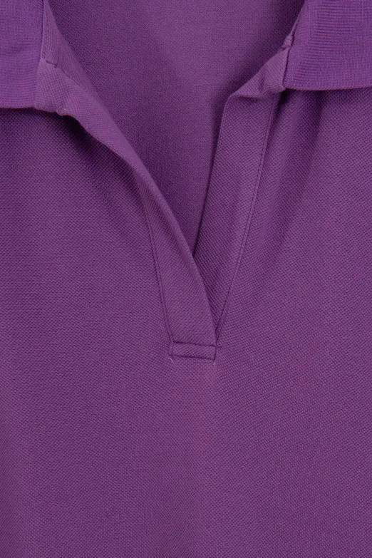 Bayan Mor Polo Yakalı Pike Tshirt - BSL