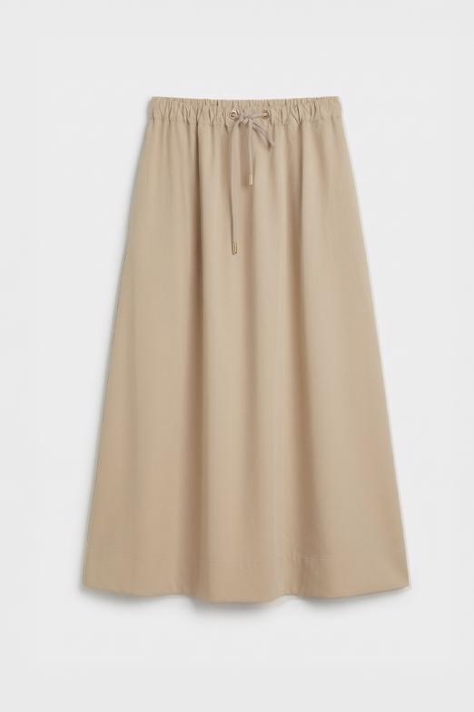 Büzgülü Midi Etek