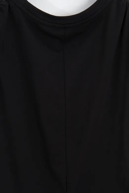 Bayan Siyah Drapeli Vatkalı Top - BSL