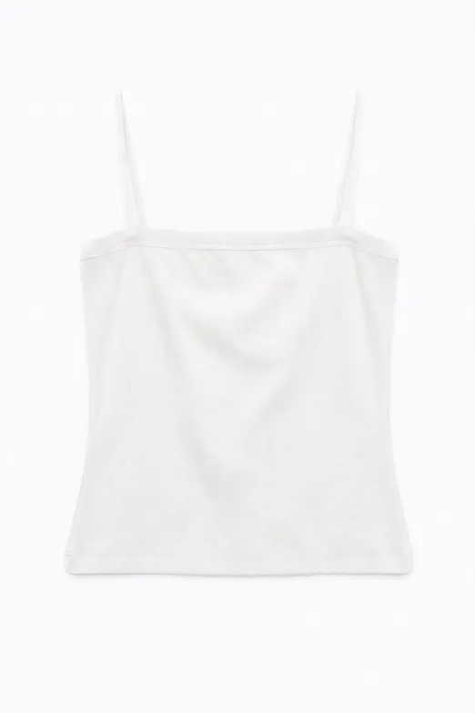 Bayan Beyaz Askılı Atlet Top - BSL