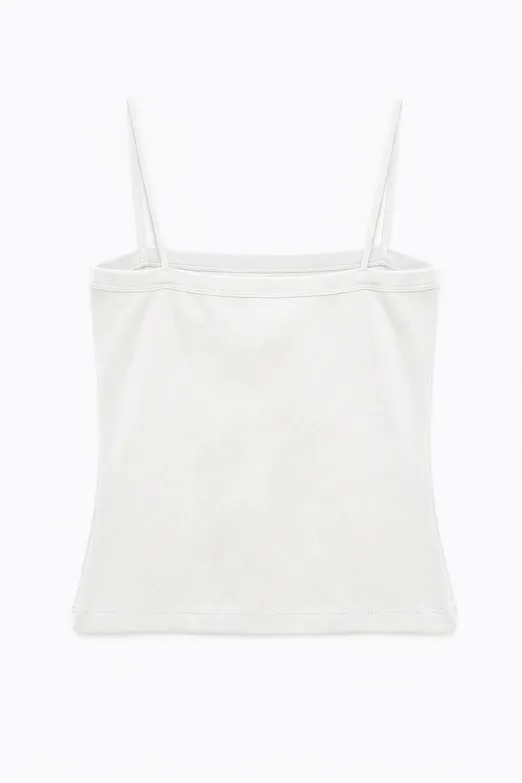 Bayan Beyaz Askılı Atlet Top - BSL