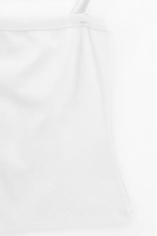 Bayan Beyaz Askılı Atlet Top - BSL