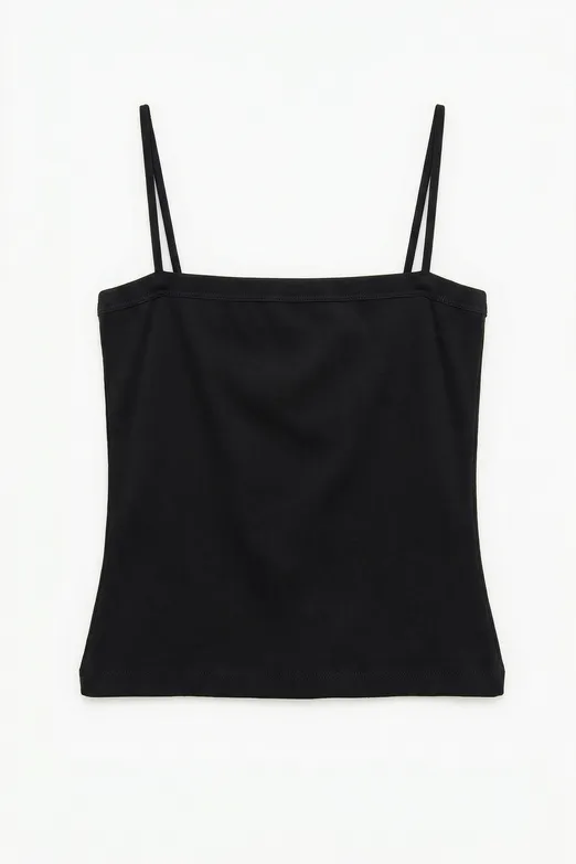 Bayan Siyah Askılı Atlet Top - BSL