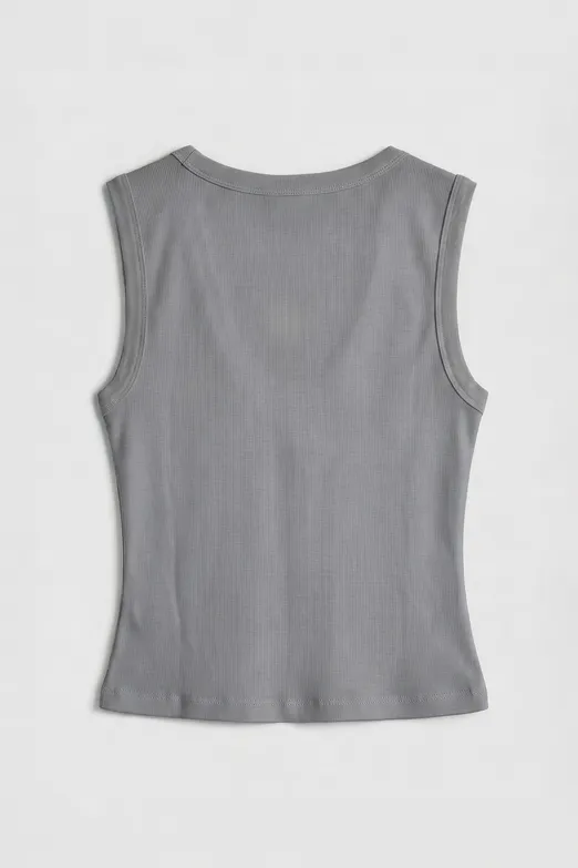 Bayan Bej Slim V Yaka Slim Top - BSL