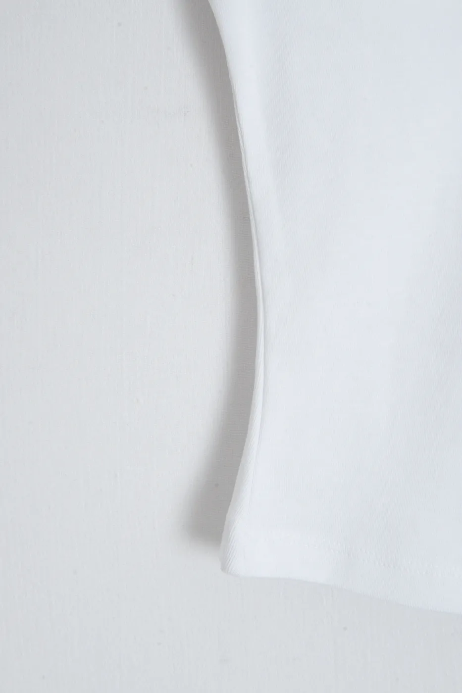 Bayan Beyaz Slim V Yaka Slim Top