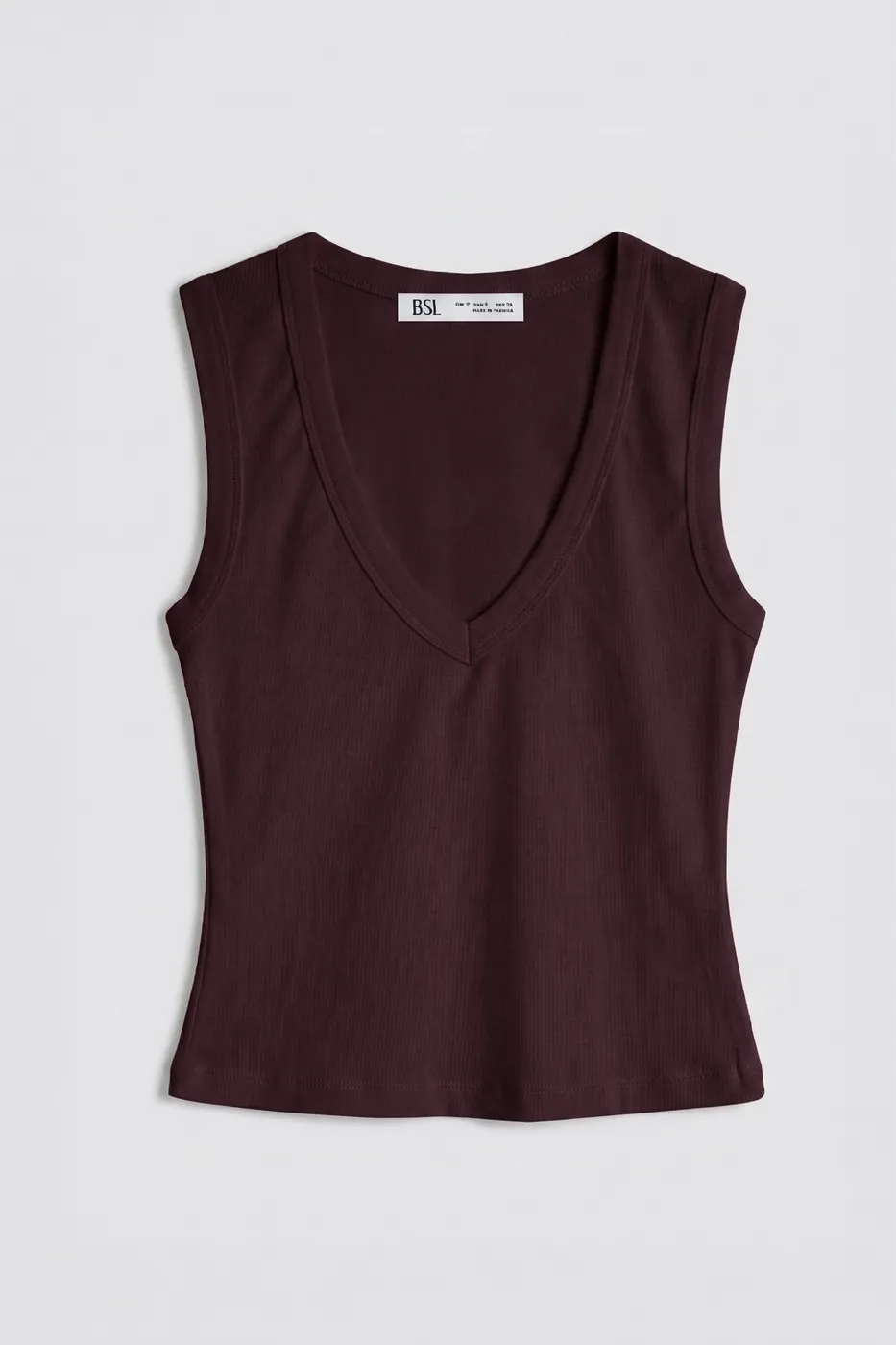 Bayan Bordo Slim V Yaka Slim Top