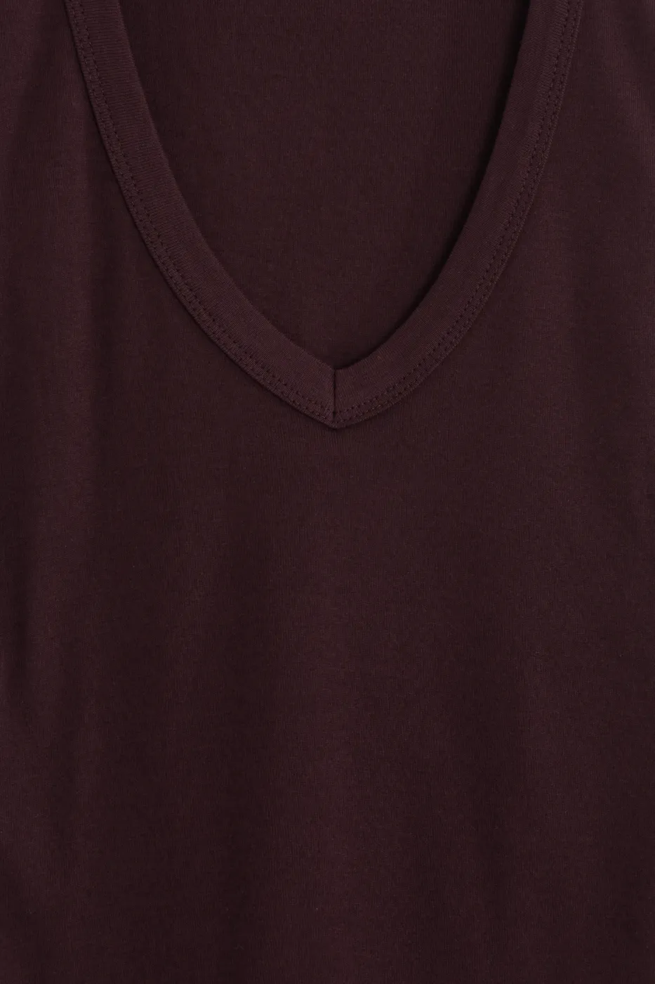 Bayan Bordo Slim V Yaka Slim Top