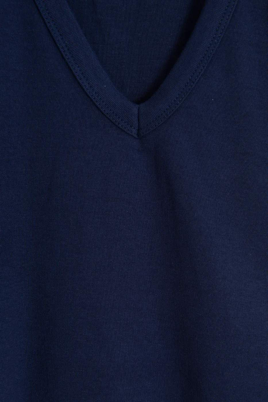 Bayan Lacivert Slim V Yaka Slim Top