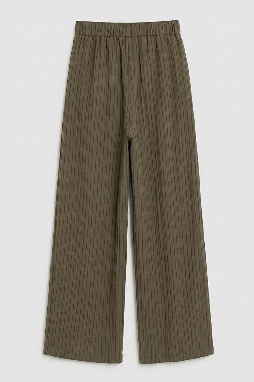 Çizgili Oversize Pantolon