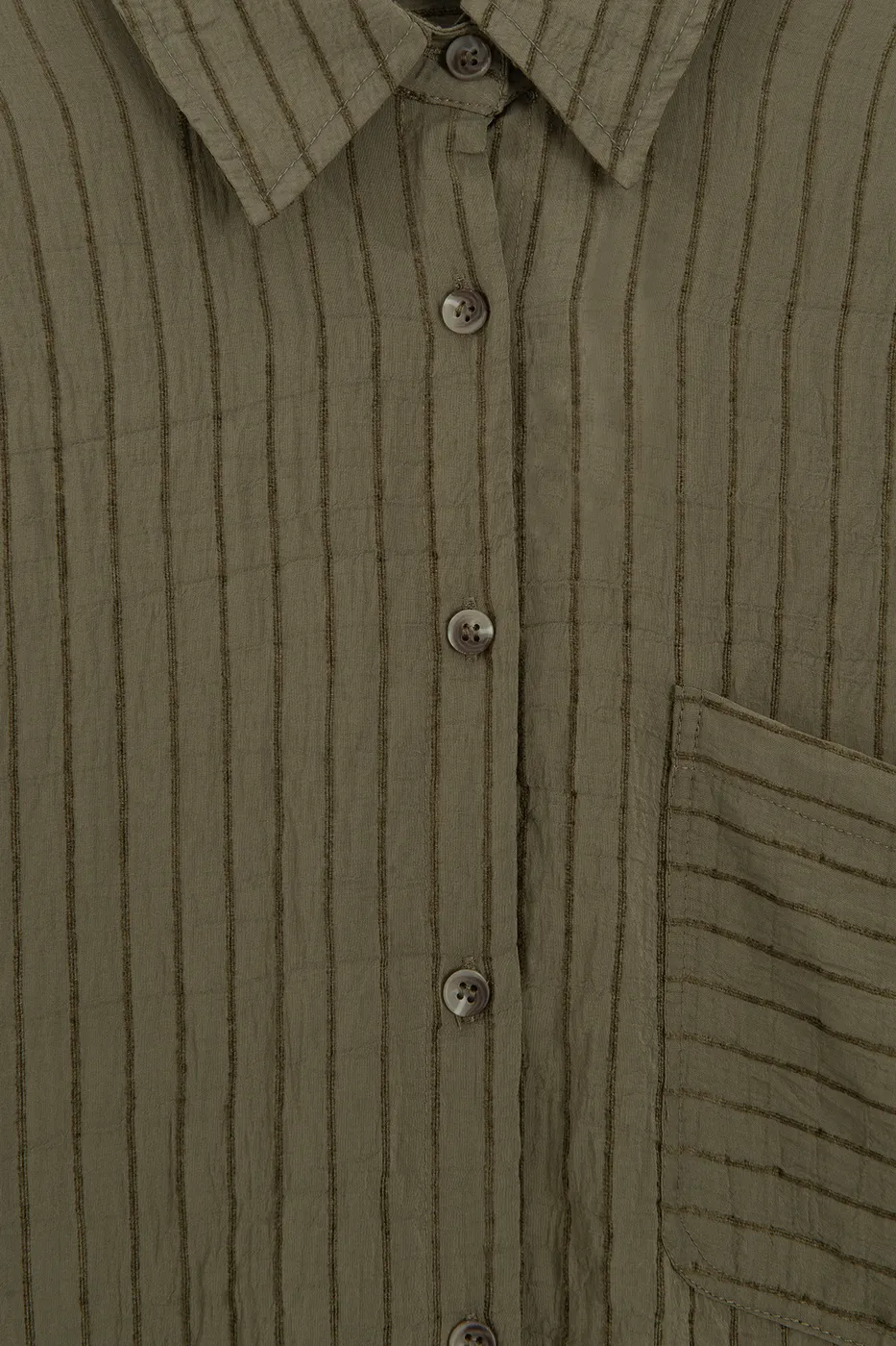 Bayan Haki Çizgili Oversize Gömlek