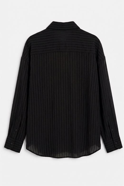 Çizgili Oversize Gömlek