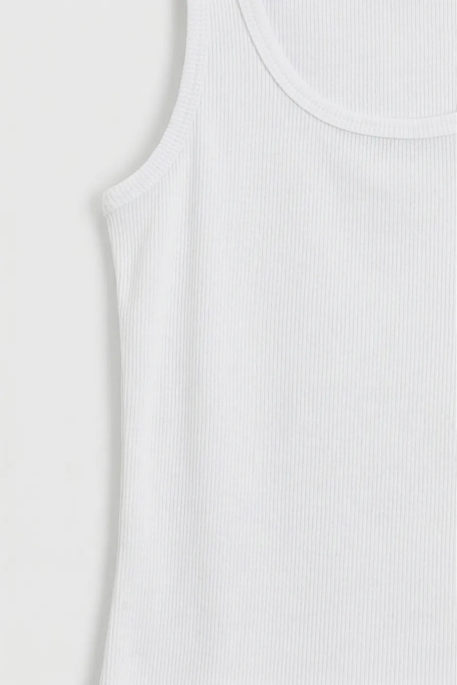 Bayan Beyaz Kare Yaka Atlet Top