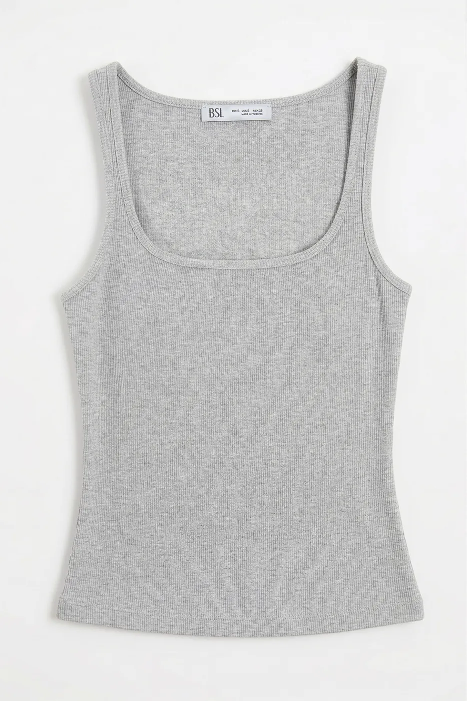 Bayan Gri Kare Yaka Atlet Top