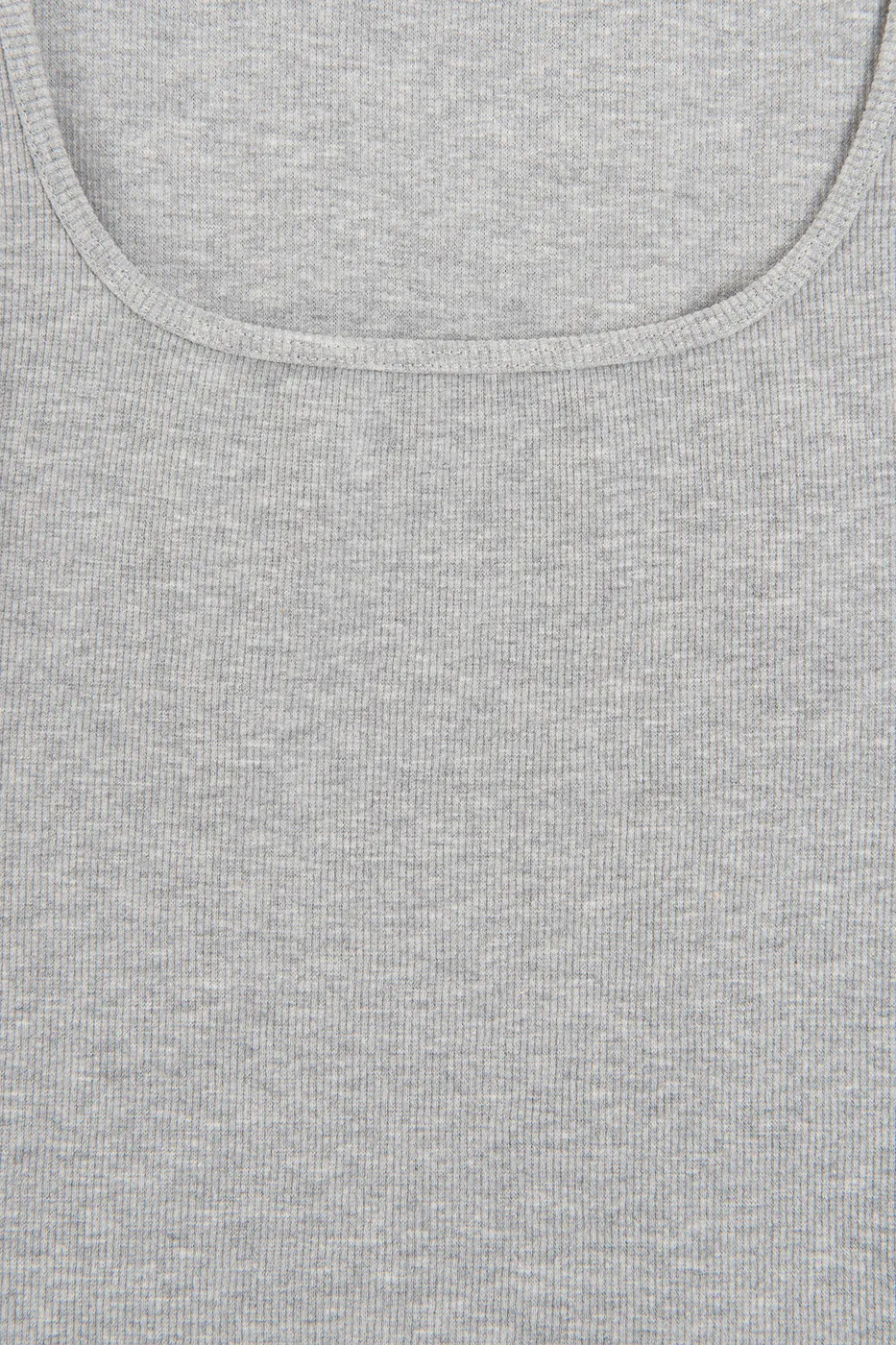 Bayan Gri Kare Yaka Atlet Top