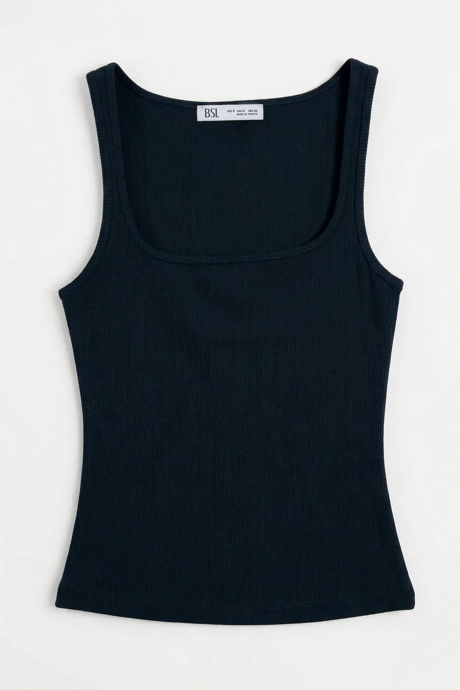 Bayan Lacivert Kare Yaka Atlet Top