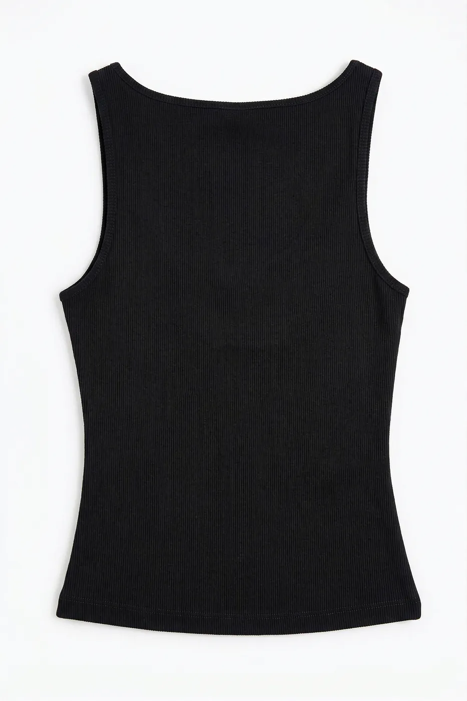 Bayan Siyah Kare Yaka Atlet Top