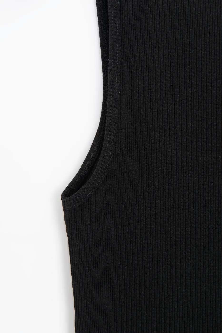 Bayan Siyah Kare Yaka Atlet Top