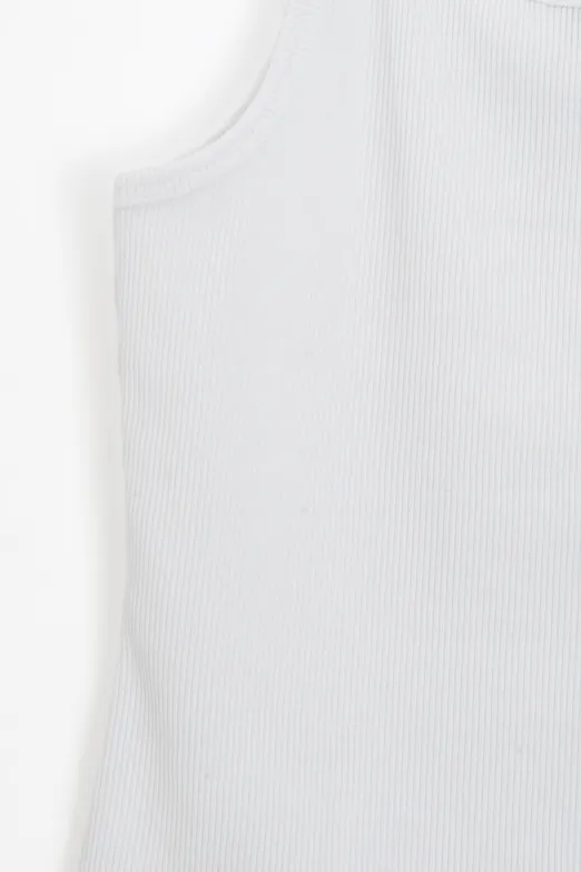 Bayan Beyaz Fittili Cotton Atlet - BSL