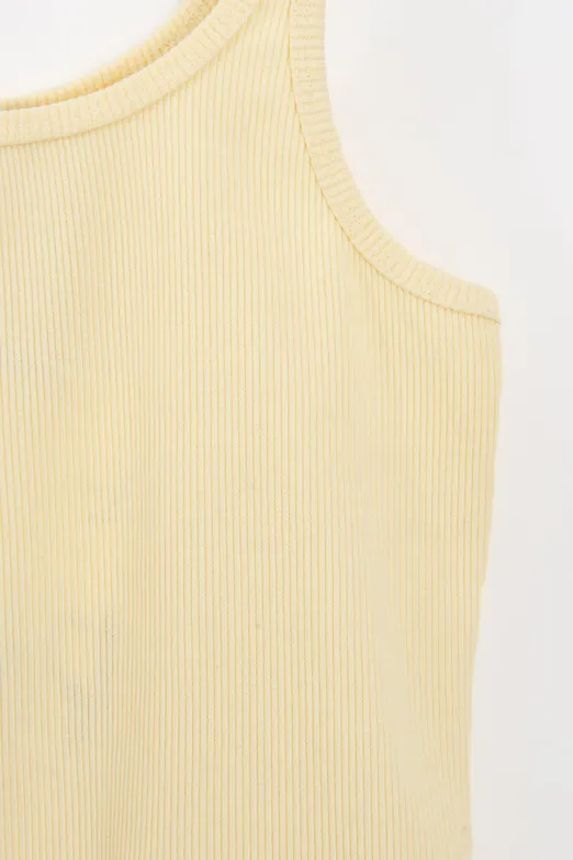 Bayan Sarı Fittili Cotton Atlet - BSL