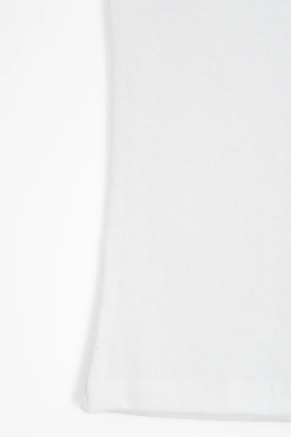 Bayan Beyaz U Yakalı Top