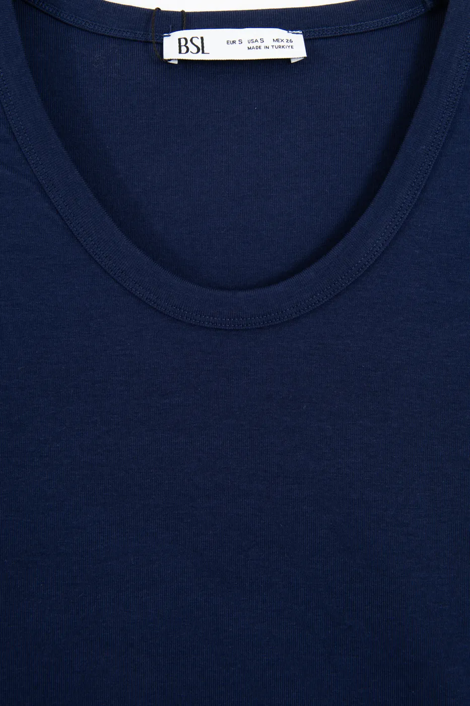 Bayan Lacivert U Yakalı Top