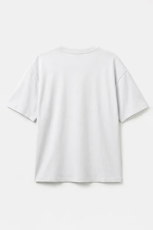 Bayan Beyaz Basic Oversıze Tshirt - BSL