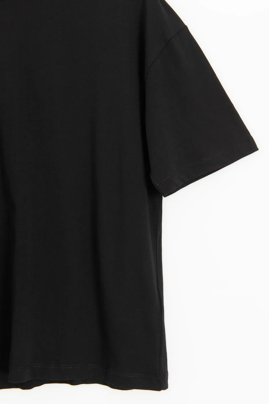 Bayan Siyah Basic Oversıze Tshirt