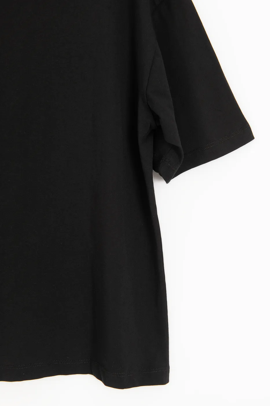 Bayan Siyah Basic Oversıze Tshirt