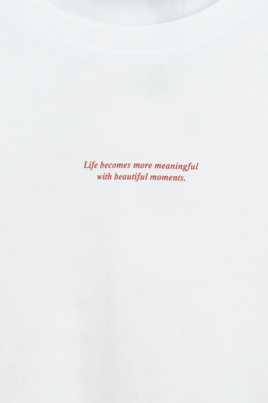 Bayan Beyaz Basic Baskılı Oversize Tshirt