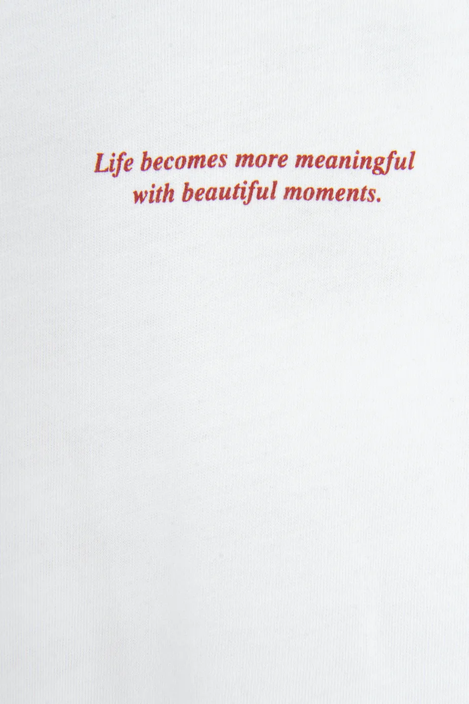 Bayan Beyaz Basic Baskılı Oversize Tshirt