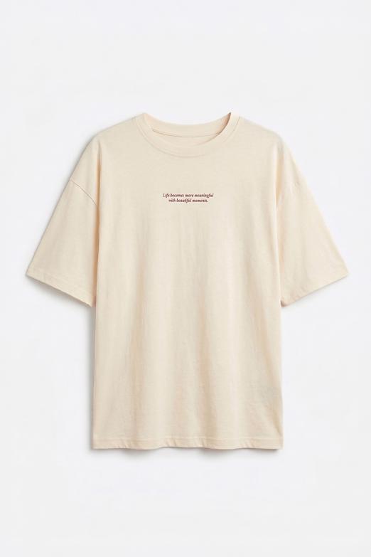 Basic Baskılı Oversize Tshirt