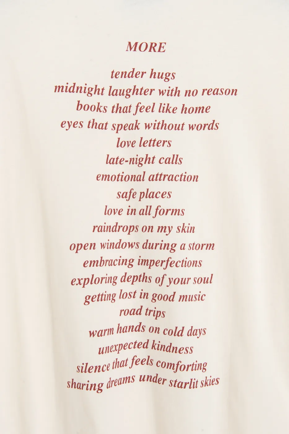 Bayan Ekru Basic Baskılı Oversize Tshirt